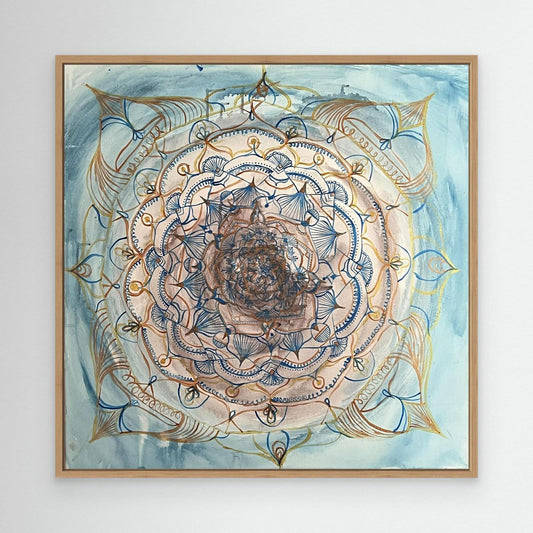 Blue Gold Mandala