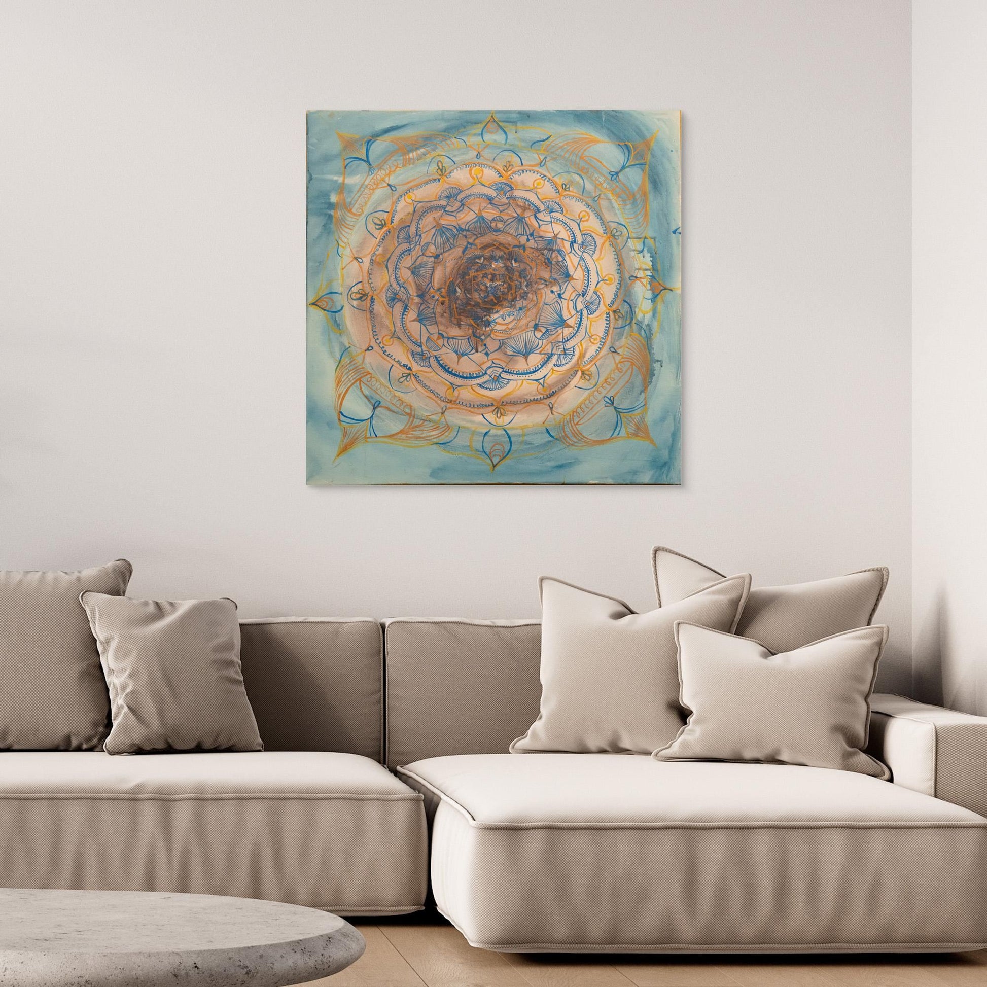 Blue Gold Mandala