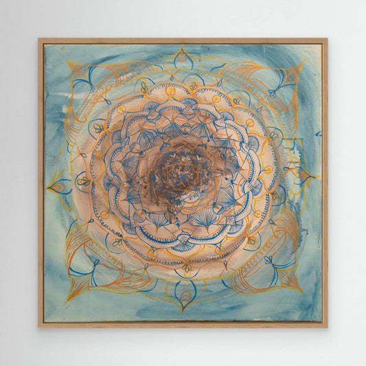 Blue Gold Mandala