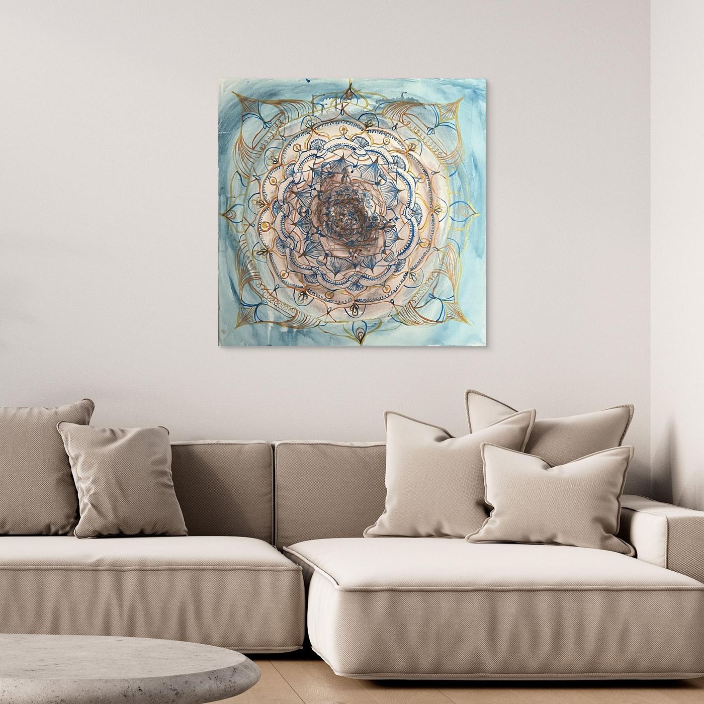 Blue Gold Mandala